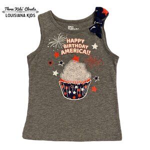 Epic Threads 3T Patriotic Happy Birthday America Tank Top